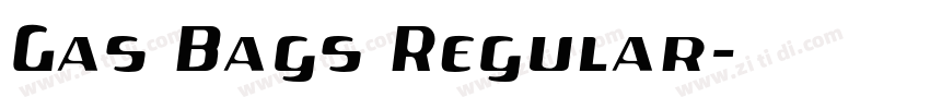 Gas Bags Regular字体转换